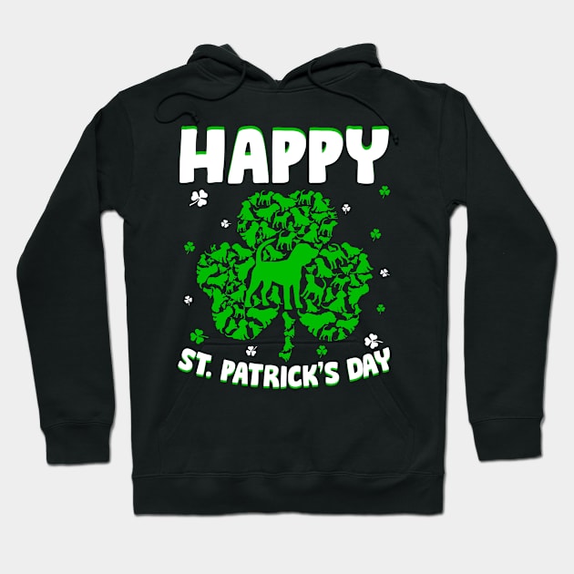 Happy St. Patrick's Day Funy Saint Patricks Beagle Dog Hoodie by Maccita